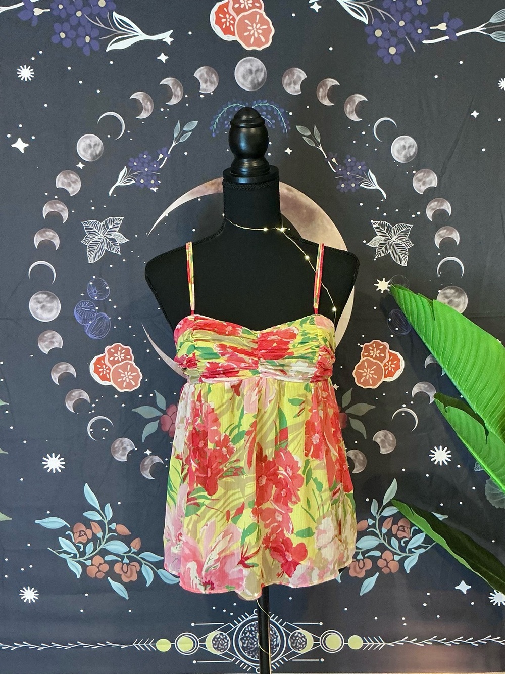 Floral A&F Chiffon Babydoll Top